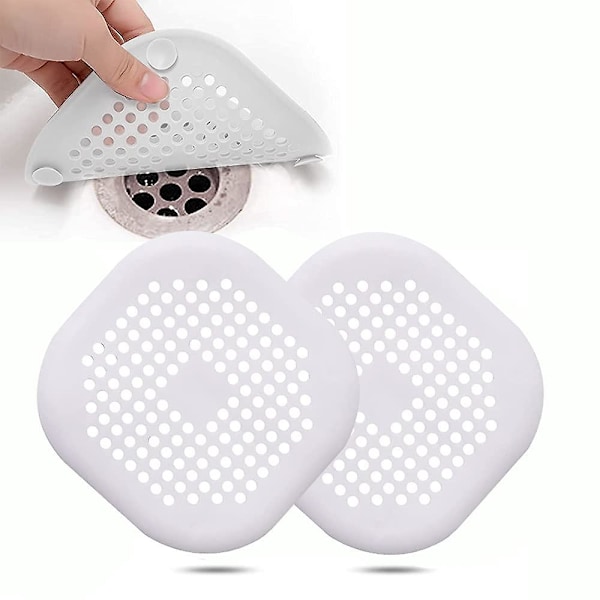 2 st silikonavloppsskydd, köksavloppsfilter med sugkopp, badkarsavloppsfilter, köks- och badrumsavloppsfilter.