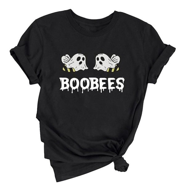Bumble Bee T-shirt, Boo Bees Funny Halloween T-shirt Black M