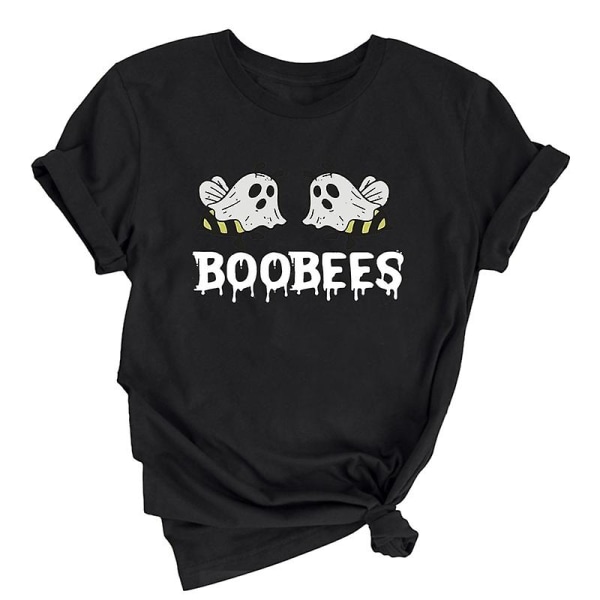 Bumble Bee T-shirt, Boo Bees Rolig Halloween T-shirt Black L