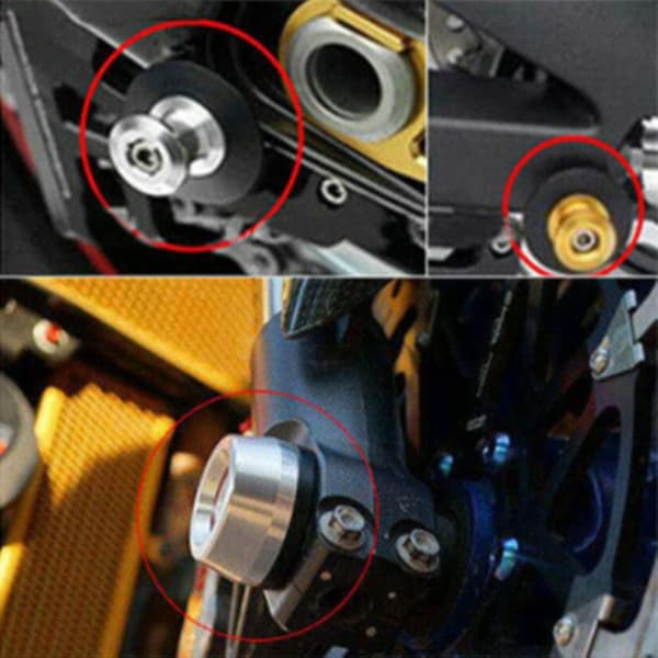 Svingarmsspole til Cbr650r Cb650r Cb650f Cbr650f, Svingarmslider Bobbin Stand Motorcykel Løfteskruer (sort)