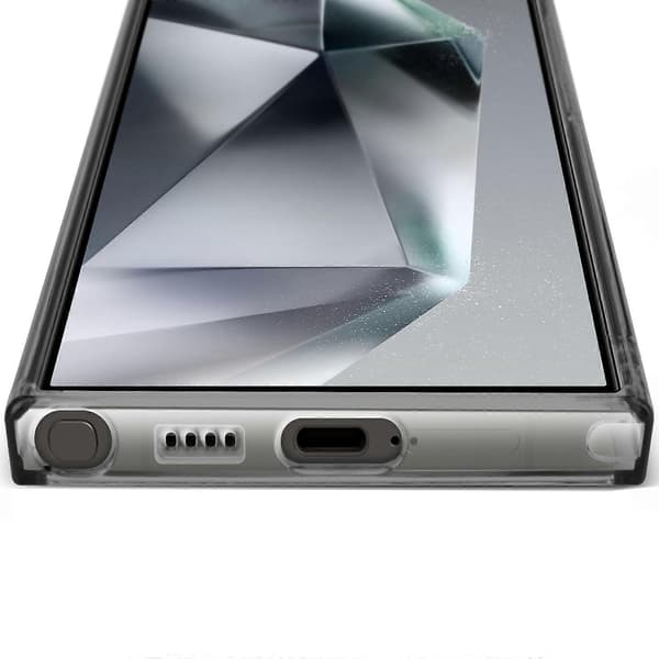 MagSafe Cover til Galaxy S24 Ultra Bagside Krystal Farve, Sort