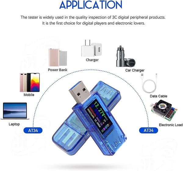 Usb 3.0 Testeri Multimetri 3.7-30v 0-4a Usb Jännitetesteri Usb Digitaalinen Virta Ja Jännite