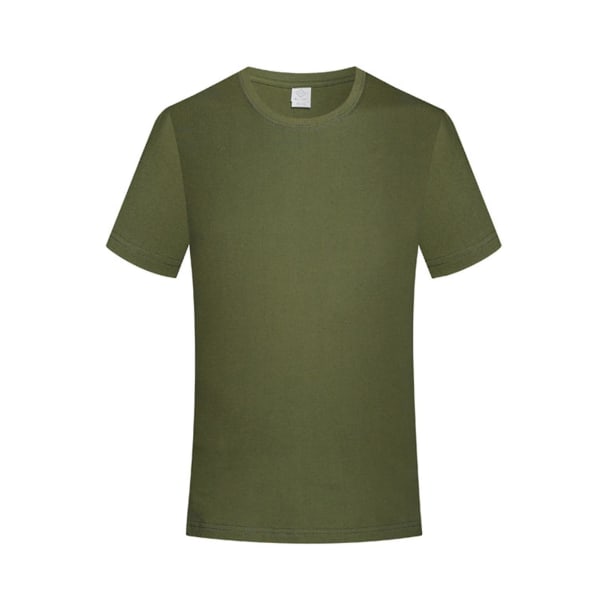 Oversized par kortarmet T-skjorte løs og pustende topp for jente kvinne mor kjæreste S Army Green