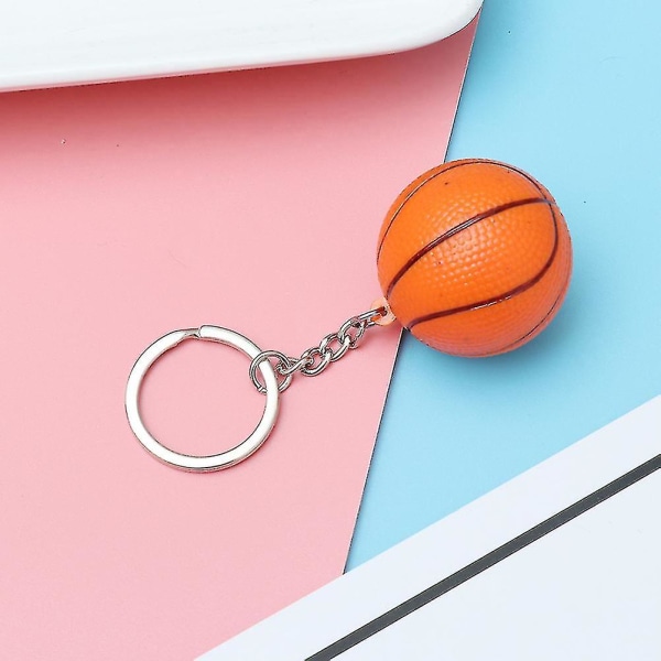 10 stk Mini Basketball Nøkkelring Kreative Nøkkelringer Suvenir Anheng For Spillere Utøvere Gutter Lagkamerater (oransje)