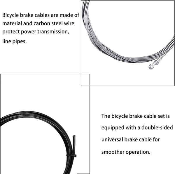 Bromsset, Universal Bromståg Cykelset, Bow Train Cykel 2 Set Bowdent Train med 2V Bromssmula (90 Grader)