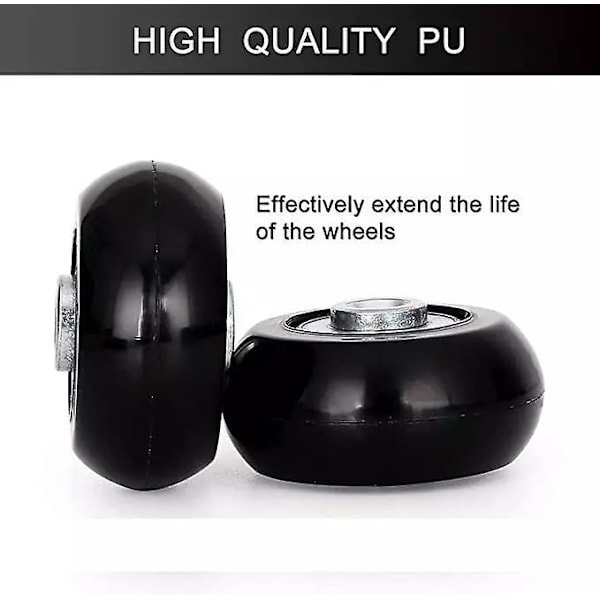 50mm Set med 4 hjul ersättning resväska Cas