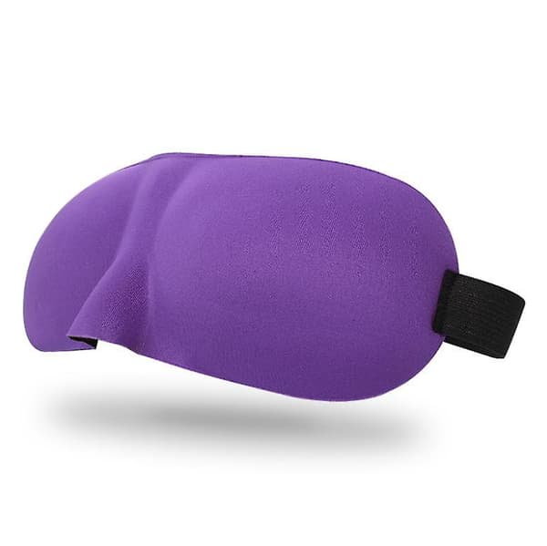 Sovmask för Män Kvinnor, 3D Konturformad Sovmask (1 st) Purple