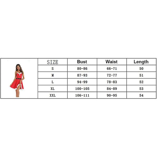 Dame Julekjole Stropløs Fest Bodycon Minikjole S