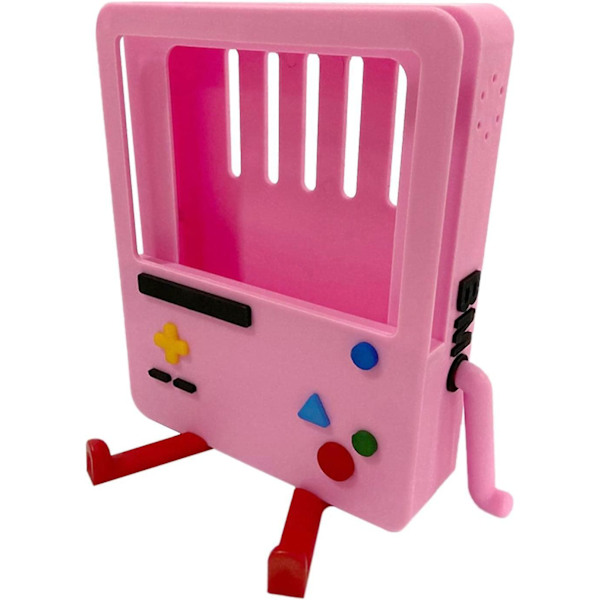 Leksaksskyddande fodral i silikon för Nintendo Switch bärbar laddningsdocka spelkontrollhållare rosa