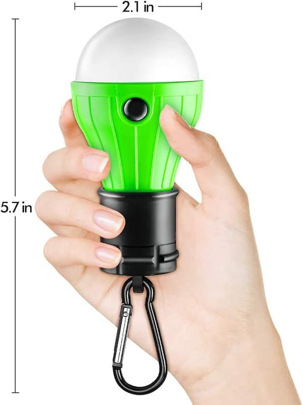 Tältlampa Bärbar Led Tältljus 4 Pack Clip Hook