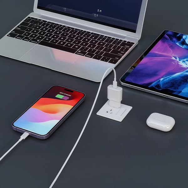 35W USB C-lader for Phone 16 15/16 15 Pro/16 15 Pro Max/16 15 Plus, USB C-strømadapter med 2m nylonkabel