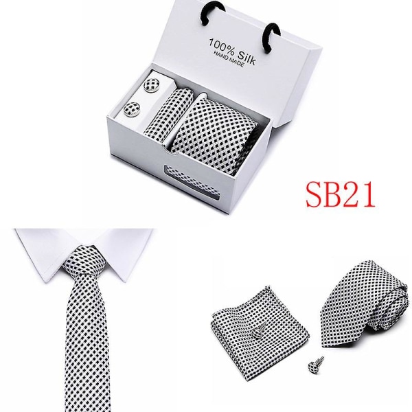 Herr slips Spot presentask 5 delar kostym grupp slips Business formell bröllop slips B21
