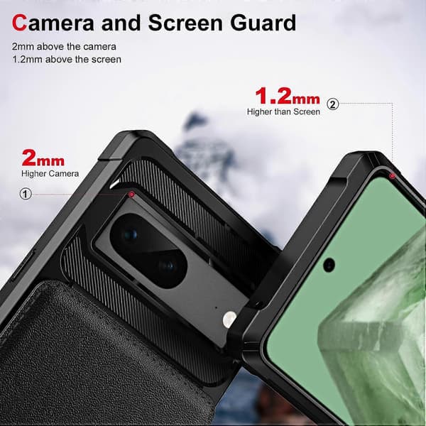 Vertikalt Flip Kortfack Läder Telefonfodral For Google Pixel 7