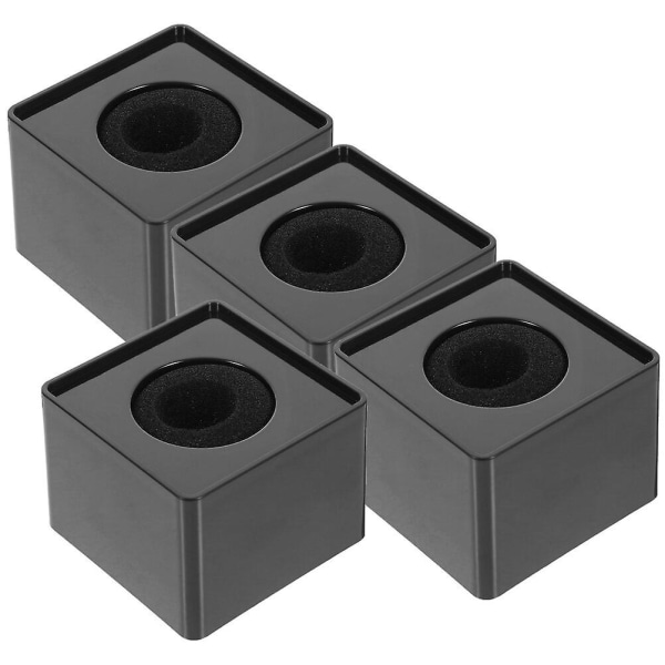 4 stk. Mikrofonholder Mikrofon TV Logo Flaggstasjoner Trådløs Mikrofon Flaggstasjoner Black 7x5.1cm