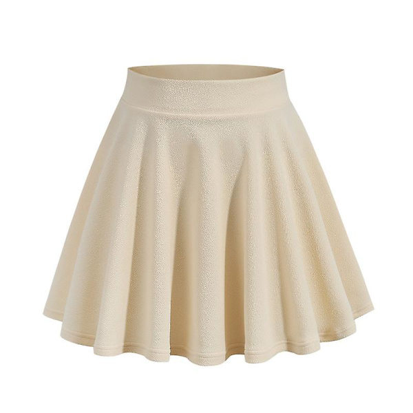 Kvinnors stretchiga utsvängda casual miniskaterkjol Multicolor M