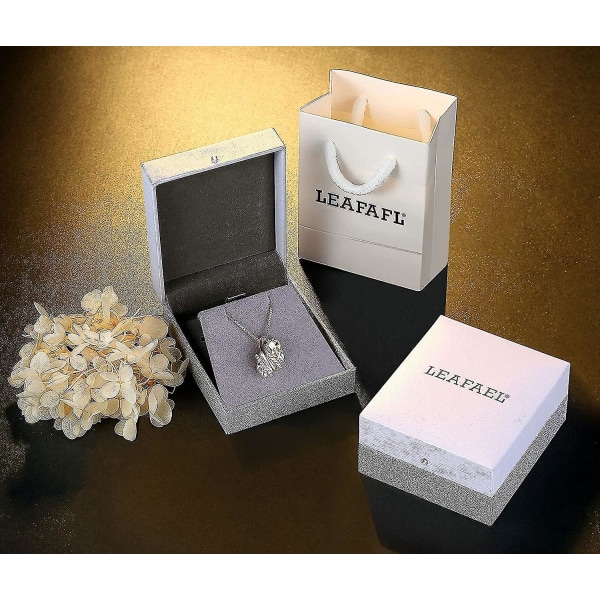 Önskestenshängehalsband med födelsestenskristall, 18k roséguldpläterad/silverton, 18" + 2" Clear White -