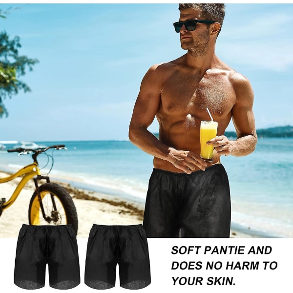 Althee Herre Engangs Boxershorts Sorte Boxershorts Engangsundertøj Til Rejser S-2xl L