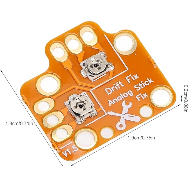 Drift Reparations Board, 10 Stk. Guld Universal 3D Analog Stick Drift Fix Mod Holdbar Let At Bruge Gamepad Analog Stick Drift Fix Mod til PS4, PS5,