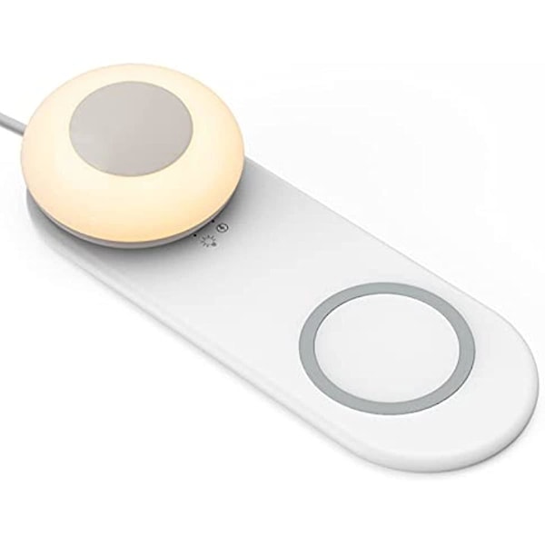 Trådløs Lading LED Nattlys LED Skrivebordslampe Berøringskontroll Nattlys Med Trådløs Lader Separat Magnetisk LED Sengelampe For Mobiltelefon