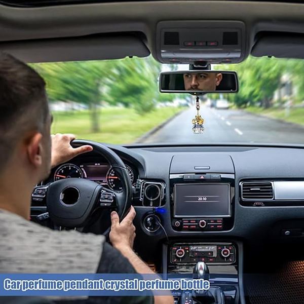 Tomma bildiffusorflaskor,Billuftfräscharflaska | Tomma glasflaskspridare,Upphängningsolja autofräschare