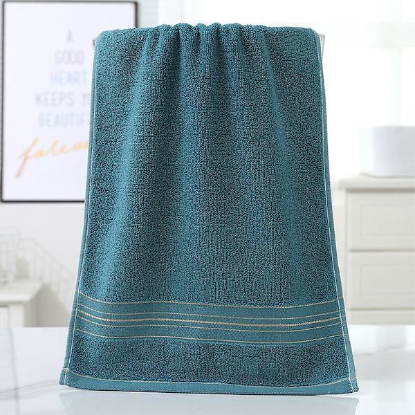 Snabbtorkande bomullshandduk för badrum, 34*73cm, set om 4 (blå) Blue