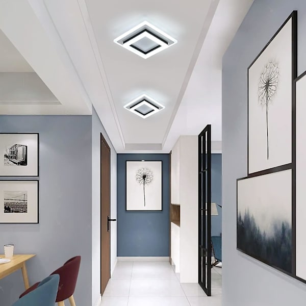 23w LED Taklampe, Akryl Taklampe, Moderne LED Taklampe Armatur For Stue, Soverom, Kjøkken, (kaldt hvitt lys)
