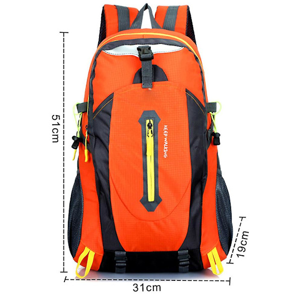 Ny utomhusryggsäck camping vandringsryggsäck-resesport ryggsäck orange style1
