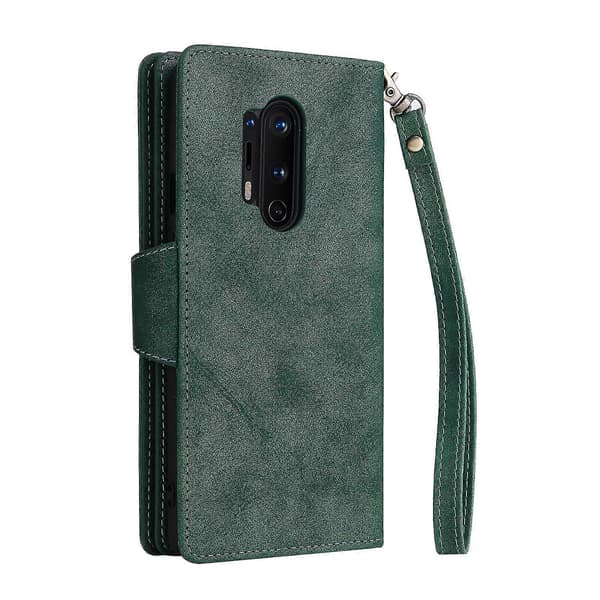 Læder Telefon Cover Til Oneplus 8 Pro Green