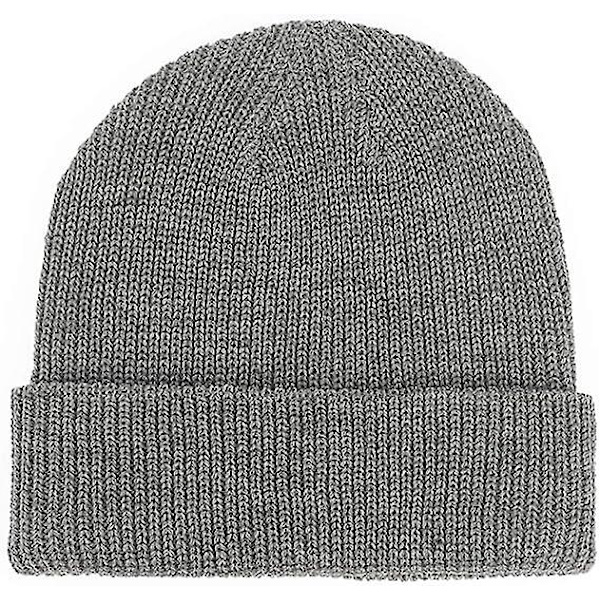 Sztxj Slouchy Beanies Vinter Strikkede Huer Blød Varm Ski Hue Unisex Grå