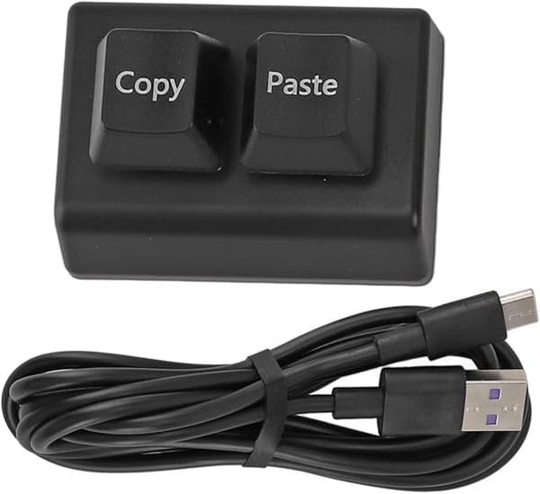 Programmerbart Tastatur, 2 Taster Kopier Lim  Enhånds Programmerbart Mekanisk Tastatur USB