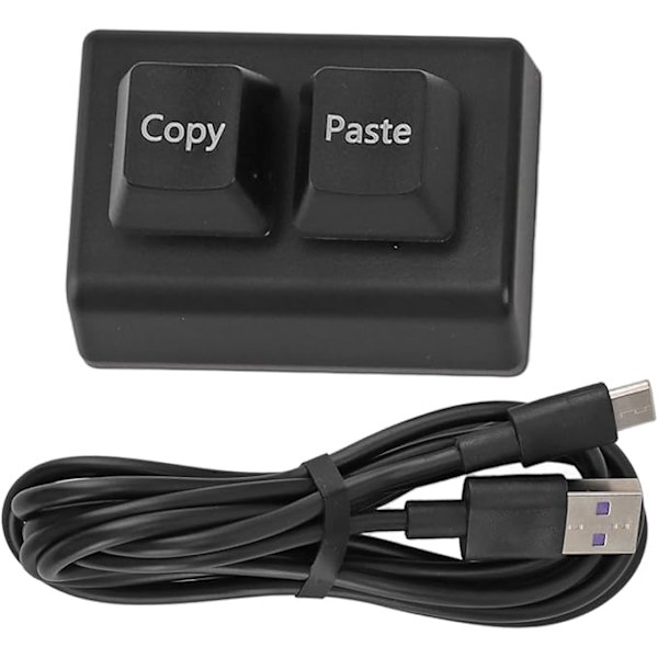 Programmerbart Tastenhed, 2 Taster Kopier Indsæt Enhånds Programmerbart Mekanisk Tastatur USB