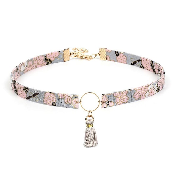 Halskjede Anheng Choker Trane Retro Dusk Clavicle Kjede Personlighet Litterær Håndlaget C