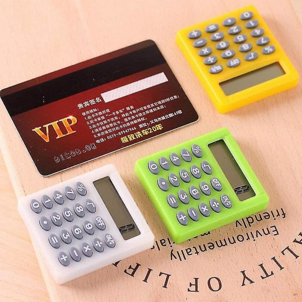 Lommeregner, 5 stk. 8-cifret elektronisk mini bærbar lommeregner til matematikundervisning, basiskontor