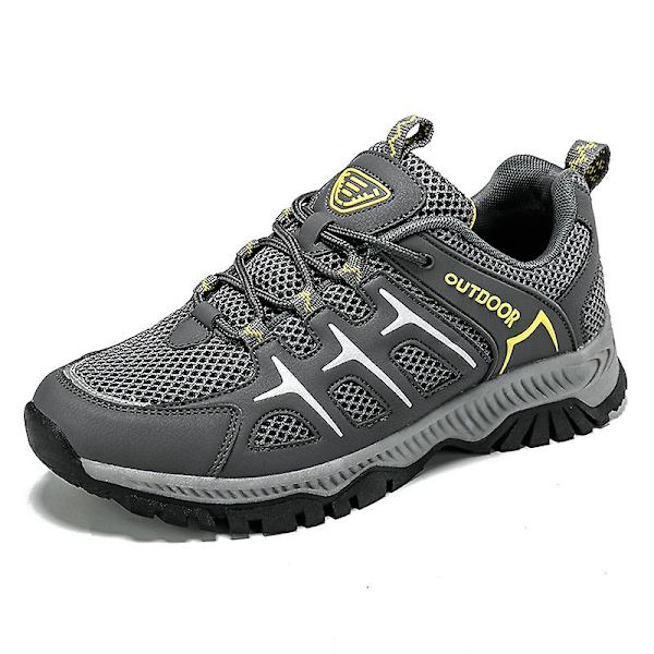 Vandringsskor för män och kvinnor, låga sneakers för utomhusspårning, vandring, promenader 3Ds2101 Gray EU 41