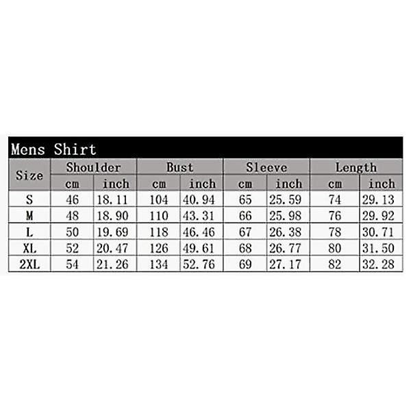 Miesten Slim-fit pitkähihainen paita, Miesten napitettavat paidat Blue 2XL