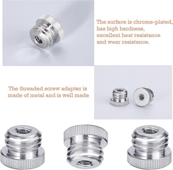 1/4\"-20 til 5/8\"-11 1/4'' til 5/8'' gjenget adapter for Bosch lasernivå stativadapter