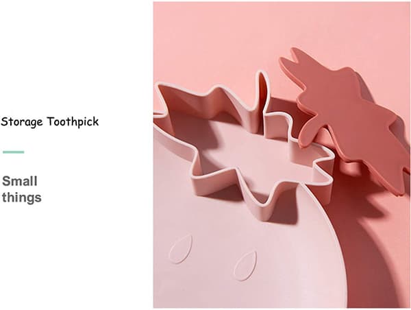 Fräsch plastbricka med jordgubbsmotiv, 2-pack plastbrickor, serveringsfat, matbricka