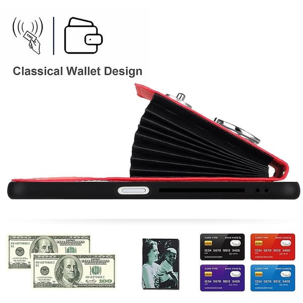 Lang Nøglesnor Kort Taske Etui Til OnePlus Nord CE 3 Lite Red