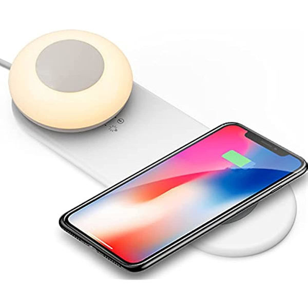 Trådløs Lading LED Nattlys LED Skrivebordslampe Berøringskontroll Nattlys Med Trådløs Lader Separat Magnetisk LED Sengelampe For Mobiltelefon