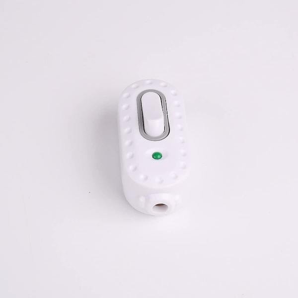 Bi-polär strömbrytare, 6 st 6a kompakt plast på/av vipp LED in-line sladdströmbrytare med indikatorlampa