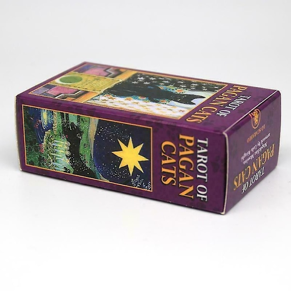 78 Kortlekar Tarot Of Pagan Cats Komplett Engelsk Sällskapsspel Oracle Kort
