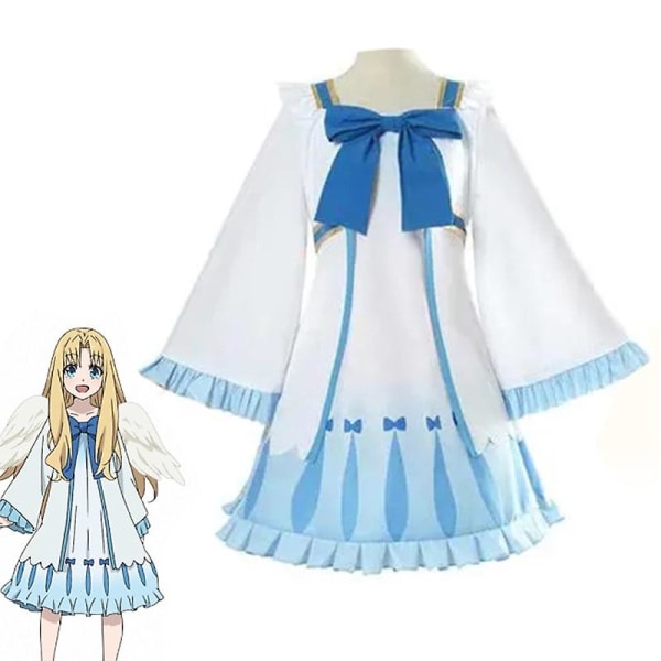 The Rising Of The Shield Hero Filo Cosplay Kostym Halloween Blå Klänning Full Set XXL
