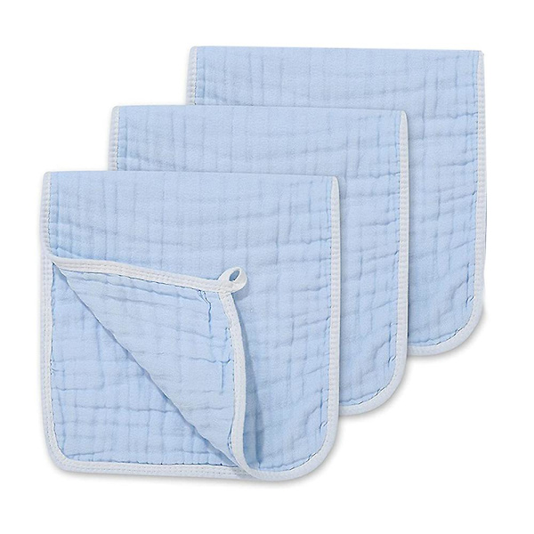 Stora Rapburpdukar - 100 % bomull Extra absorberande och mjuka handdukar - 3-pack blå Light blue