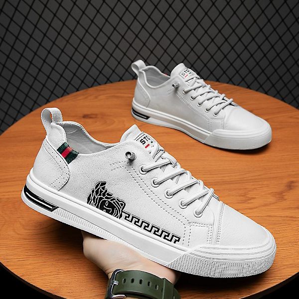 Herre Casual Sko Mode Sneakers Frhv2199 White EU 41