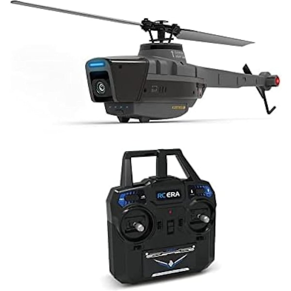 2.4G Fjärrstyrd Helikopter med 1080P Kamera, RC ERA 4CH 6-axlig Gyro, Höjdhållning, Optisk Flödeslokalisering, Flybarless RTF Helikopter