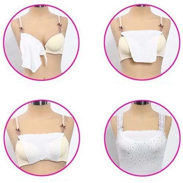 3PCS Lady Lace Clip-on Mock Camisole Bra Insert Overlay Modesty Panel A