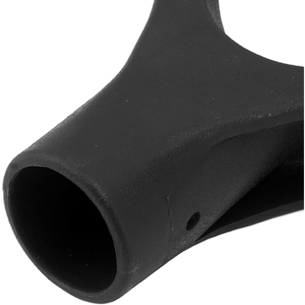 D-spadehandtak indre diameter på 3,2 cm/1,26\" erstatningsspadehandtak i plast for graving og oppriving (svart)