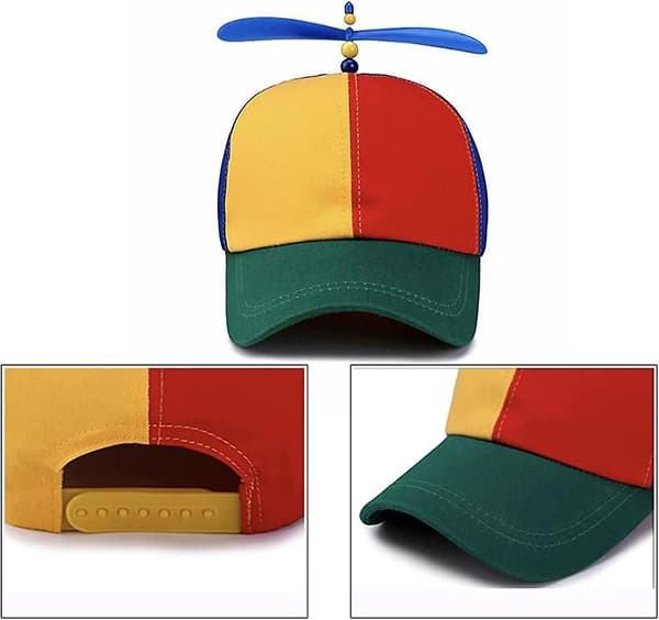 Unisex Baseballcaps, Mote Bambus Dragonfly Patchwork Baseballcaps Justerbar Helikopter Propellhatt Snapback Hatt