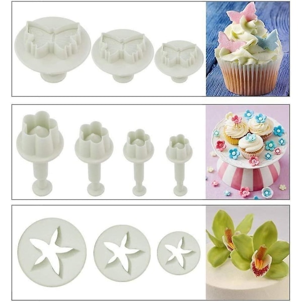 Fondant Værktøj - Fondant Kage Sukkerhåndværk Alfabet Bogstaver Udstikkere Kage Dekoreringsværktøj Udstikkere Glasur Modelleringsværktøj Sæt Kagerulle, Glatter, Præger