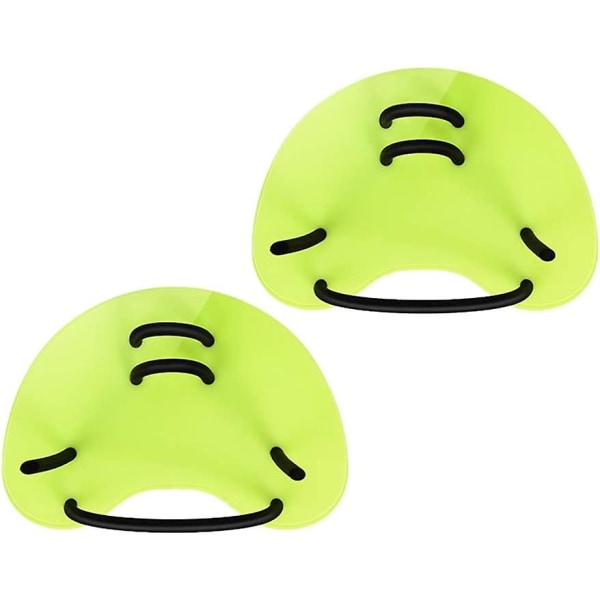 Vuxen Unisex Teknisk Paddel Simning Scuba Tunn Handfena Pool Simning Paddel, Grön